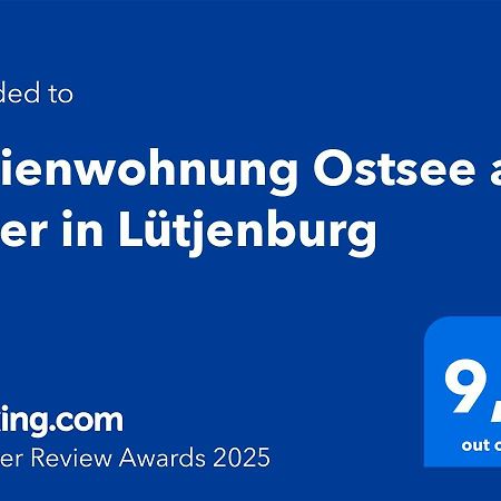 Ferienwohnung Ostsee Am Meer In Lütjenburg Екстериор снимка